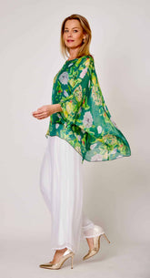 Silk Blend Pants - White